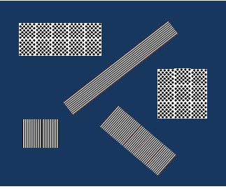 Bildbeschreibung: Das Bild zeigt einige Blindenleitsystemelemente wie beispielsweise Leitstreifen, Auffindestreifen zu seitlich gelegenen Zielen und ein Aufmerksamkeitsfeld. Ende der Bildbeschreibung